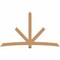 Ekena Millwork Alberta Timber Gable Bracket, Western Red Cedar, 108"W x 63"H x 3 1/2"D x 5 1/2"F, 14/12 Pitch GBW108X63X0406ALB00SWR - alternate 1